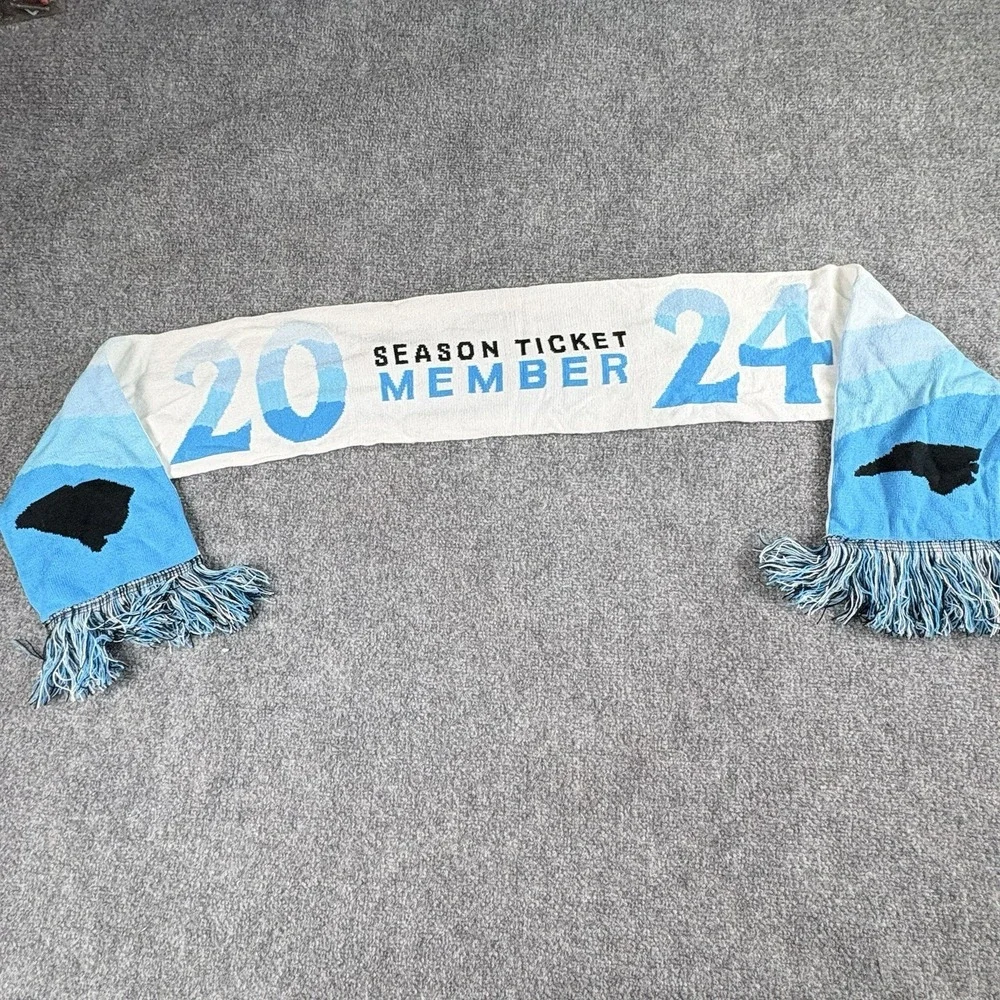 Charlotte FC MLS Supporter Scarf Lot 3 Inaugural‎ Season Ticket For The Crown